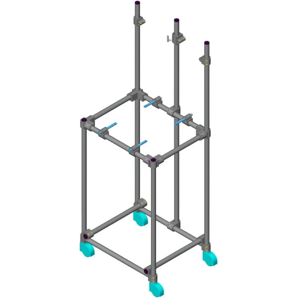 Floor Standing Rack for Reactors up to 20 Liters - Reactor accessories > Laboratory Racks > Floor Standing Racks