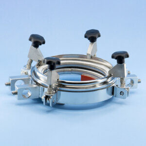 Reactor Holder, Stainless Steel - Reactor accessories > Seals and Holders for Flat Flanges > Reactor Holders