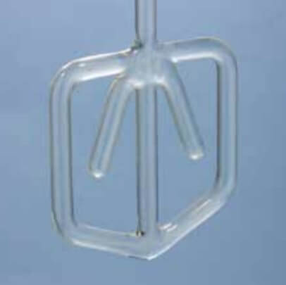 Pretzel Stirrer with Simple Glass Shaft - Reactor accessories > Stirrers > Glass Stirrer