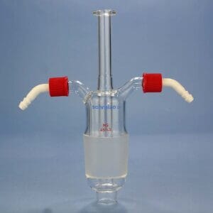 Jacketed KPG Stirrer Bearing, KPG above the Jacket - Reactor accessories > Stirrer Bearings > Stirrer Bearings with Glass Shaft Guide