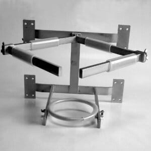 Special Holder for Jacketed Reactors, Made of Stainless Steel - Reactor accessories > Laboratory Racks > Racks for wall mounting